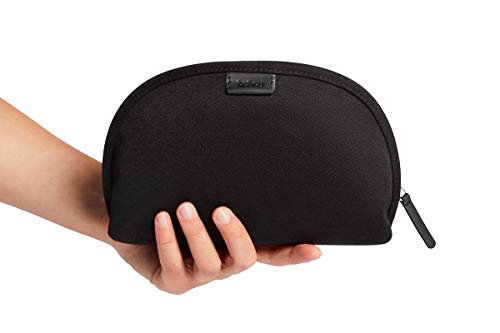 Bellroy Classic Pouch, kit de uso diario, piel y tela tejida (bolígrafos, cables, cosméticos, artículos personales) - Melbourne Black