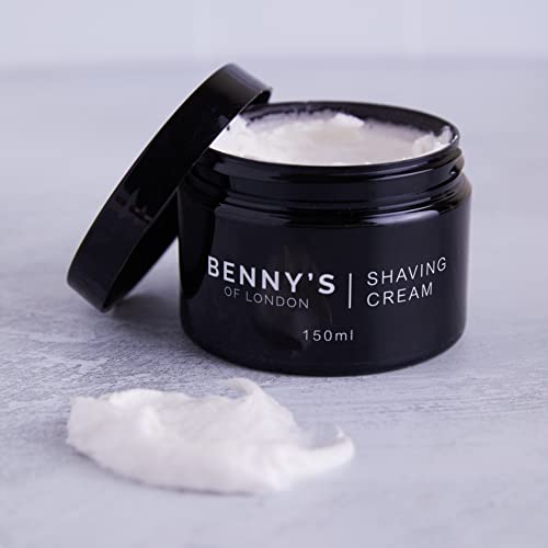 BENNY's Crema de Afeitar | Olor increíble | Afeitado perfecto | Hidrata y rejuvenece | Ingredientes de primera calidad | 100% vegano | Fabricado en el Reino Unido