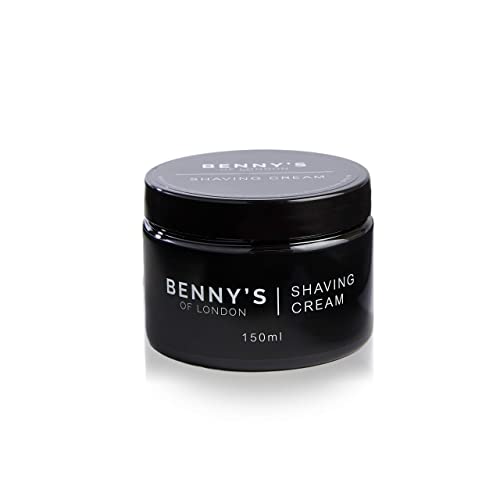 BENNY's Crema de Afeitar | Olor increíble | Afeitado perfecto | Hidrata y rejuvenece | Ingredientes de primera calidad | 100% vegano | Fabricado en el Reino Unido