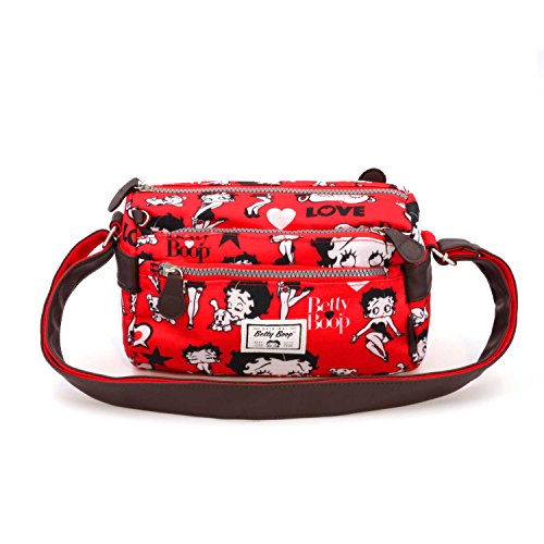 Betty Boop Rouge-Bandolera Basic Horizontal HS, Rojo