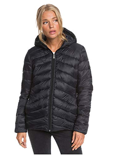 Billabong Coast Road-Chaqueta con Acolchado, Resistente Al Agua, Ligera Y Plegable para Mujer, Anthracite, S