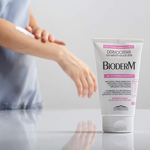 Bioderm Dermocrema - Crema Hidratante Corporal con Manteca de Karité - Crema Nutritiva y Revitalizante para Pieles Secas, Sensibles y Atópicas - Sin Parabenos ni Parafina - Ideal Para Bebés y Ancianos