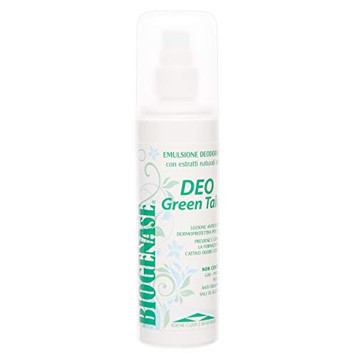 Biogenase Deo Green Talco - Desodorante para Axilas Sensibles - sin Aluminio ni Parabenos - Desodorante Antiolor y Antibacteriano para Hombre y Mujer - Apto para Todo Tipo de Pieles - Refrescante