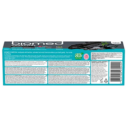 BIOMED Charcoal pasta de dientes 100 Gr