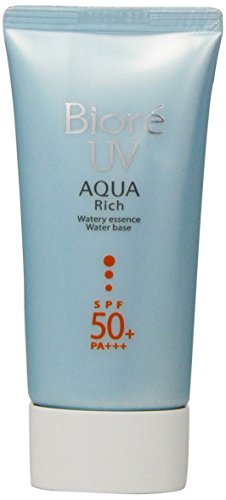 Biore Sarasara Uv Aqua Rich Waterly Essence Sunscreen 50g Spf50+ Pa+++ for Face and Body (japan import)