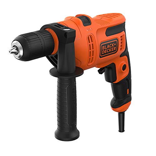 BLACK+DECKER BEH200 Taladro percutor con cable 500W 230V incluye empuñadura lateral 500 W