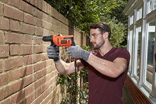 BLACK+DECKER BEH200 Taladro percutor con cable 500W 230V incluye empuñadura lateral 500 W