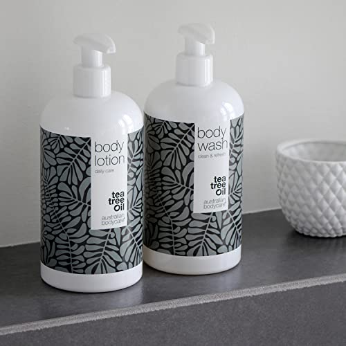 Body Wash de Australian Bodycare, 500 ml | Gel de ducha con aceite de árbol del té| Para el uidado diario de manchas, granos, pie de atleta, hongos, acné, olores corporales o de los pies