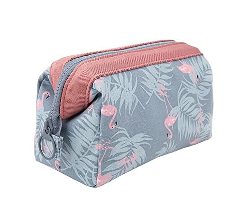 Bolsa para Cosméticos,Portátil Bolsas de Maquillaje de Viaje Impermeable Flamingo Neceser de Maquillajepara Mujeres niñas