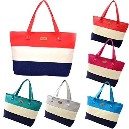 Bolso Bandolera Mujer Grande de Lona Bolsos de Hombro Colores para Niña por ESAILQ YT