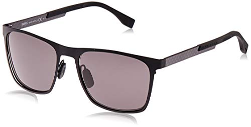 BOSS 0732/S Y1 Gafas de Sol, Negro (Matte Black Carbon/Grey), 57 Unisex-Adulto