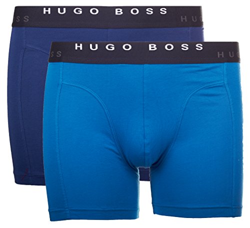 BOSS Hugo Boss Boxer Brief 2P Solid, Bóxer Hombre, Azul (Open Blue 471), XX-Large