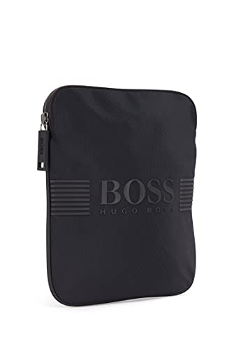 BOSS Pixel_s Zip Env, Bolsa Cruzada. para Hombre, Negro1, One Size