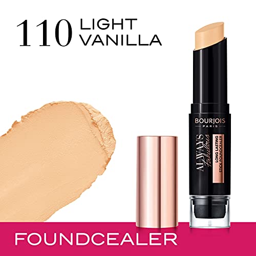 Bourjois Always Fabulous Foundcealer Stick Base de Maquillaje Correctora Tono 110 Light Vanilla - 32 g