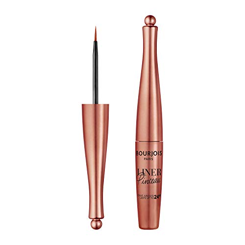 Bourjois Delineador líquido Pinceau Delineador Waterproof de trazo preciso de larga duración, 06 Cuivre Cubiste