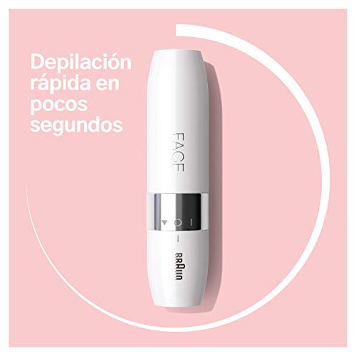 Braun Face Rasuradora Facial para Mujer con Luz Smartlight Incorporada, Depilación Facial con Precisión, Labio Superior, Barbilla y Mejillas, FS1000, Blanco