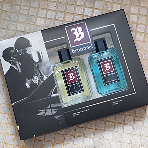 BRUMMEL - Estuche Regalo de Hombre, Pack de 2 Piezas (Perfume 125 ml + After Shave Bálsamo Hombre 125 ml)