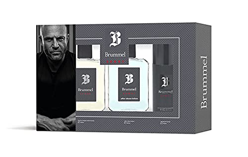 BRUMMEL - Sport, Estuche Regalo de Hombre, Pack de 3 (Perfume 125 ml + After Shave Bálsamo Hombre 125 ml + Desodorante Antitranspirante en Spray 150 ml)