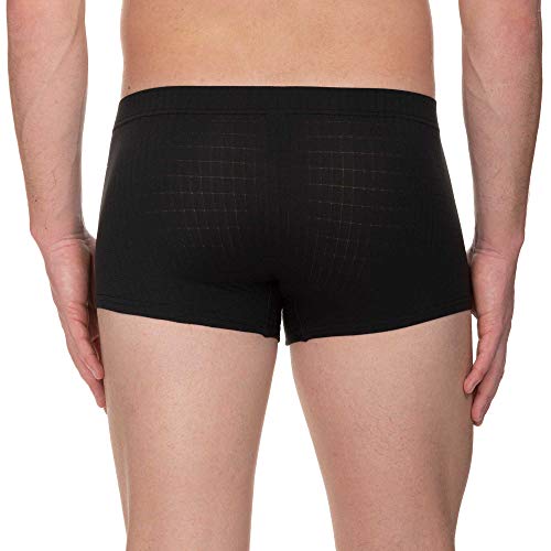 Bruno Banani Hipshort Check Line 2.0 Bóxer, Negro (Schwarz Karo 125), M para Hombre