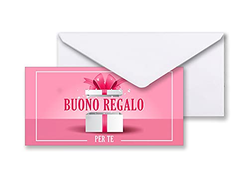 Buenos regalos con sobres (25 o 50 unidades) tarjetas de regalo para envolver regalos o descuento clientes; tiendas de ropa de peluquería, peluquería y estudios (25)