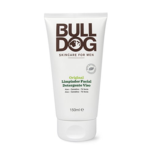 Bulldog Skincare, Kit de Cuidado Facial, Incluye Limpiador Facial 100 ml + Gel de Afeitado 175 ml + Crema Hidratante 150 ml, Ingredientes Naturales con Aloe, Camelina y Té Verde