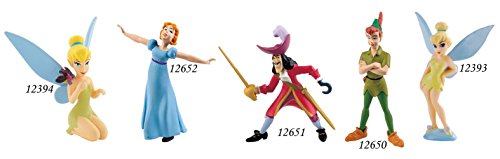 Bullyland 12393 - Figura de Juego, Walt Disney Peter Pan, Campanilla, Aprox. 10,4 cm de Altura, Figura Pintada a Mano, sin PVC, para Que los niños jueguen con la fantasía