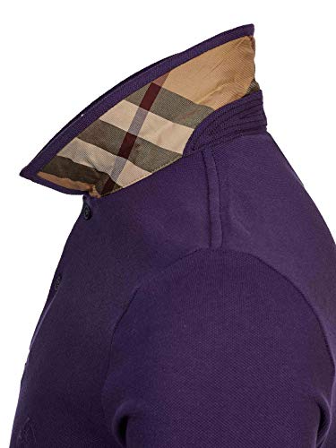 Burberry Brit - Polo para hombre, color morado Morado Púrpura Regency XXL