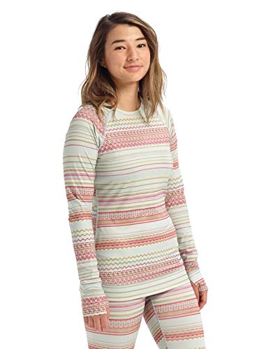 Burton Dames Lightweight Crew Aqua Gray Revel