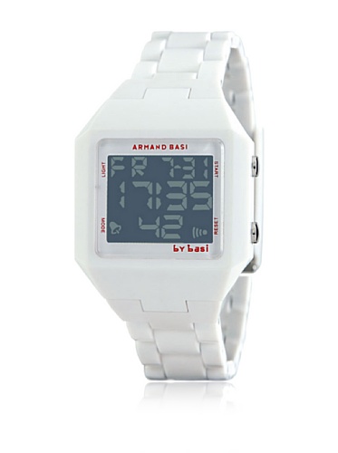 BY BASI A0771U05 - Reloj Unisex movi cuarzo correa policarbonato blanco