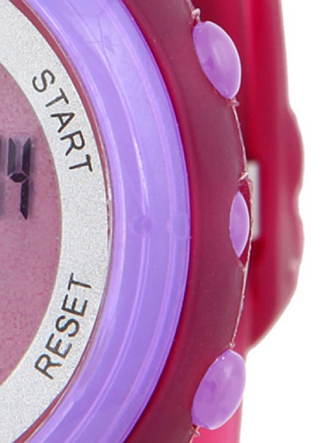 BY BASI A0981U02 - Reloj Unisex movi Cuarzo Correa Silicona Fucsia/Lila