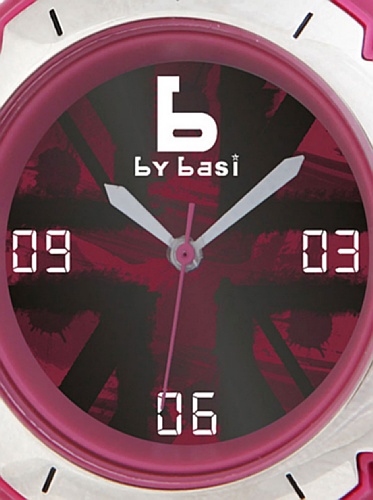 BY BASI A0991U03 - Reloj Unisex movi Cuarzo Correa Poliuretano Fucsia