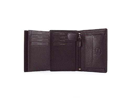 Cacharel Cartera con Monedero para Hombre en Piel (Marron)