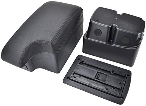 Caja de reposabrazos de Coche, FOR, FOR, FOR, Ford Fiesta 2009-2017 Black Central Store Box 2010 2012 2014 Funda de reposabrazos