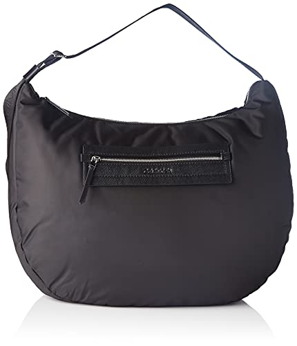 Calvin Klein CK Essential Oversized Hobo, Bolsas. para Mujer, Black, Medium