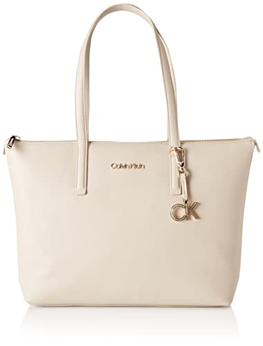 Calvin Klein, CK MUST SHOPPER MD para Mujer, Taupe, Medium