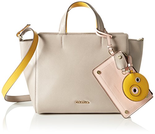 Calvin Klein JULIENN3 Medium Tote, Bolsa para Mujer, Beige (Mushroom), 15x23x33 cm (b x h x t)