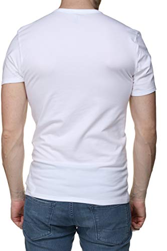 Calvin Klein S/S Crew Neck 2Pk Camiseta de Manga Corta, White, XL (Pack de 2) para Hombre