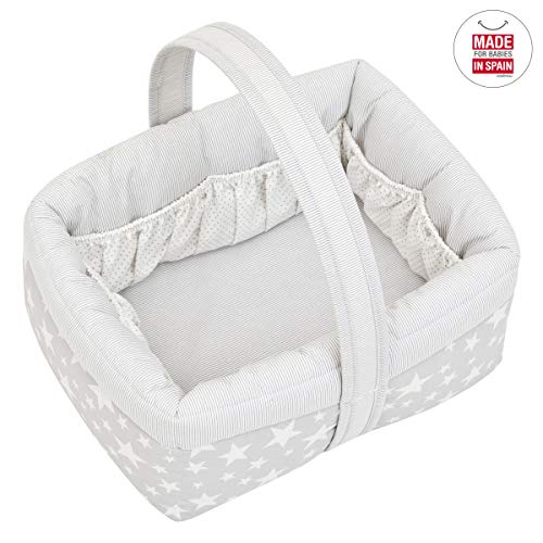 Cambrass Layette Canastilla de Almacenamiento, Gris (Star Grey), 22.5x29x29 cm