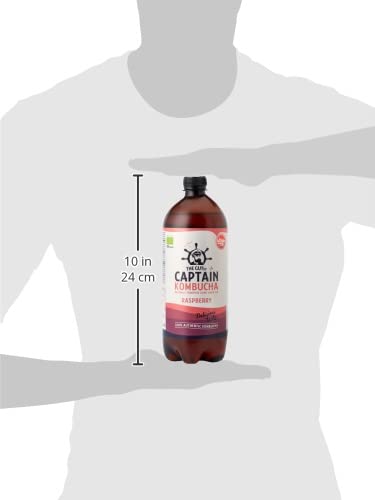 Captain Kombucha Raspberry, Té de Burbuja - 1000 ml