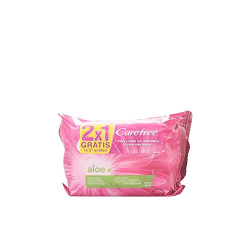 Carefree aloe toallitas íntimas 2x20 uds.