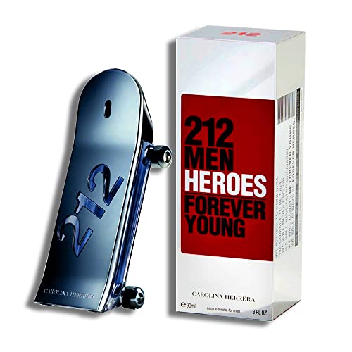 CAROLINA HERRERA 212 Men Heroes Para Hombre Eau De Toilette Spray', One size, 90 ml