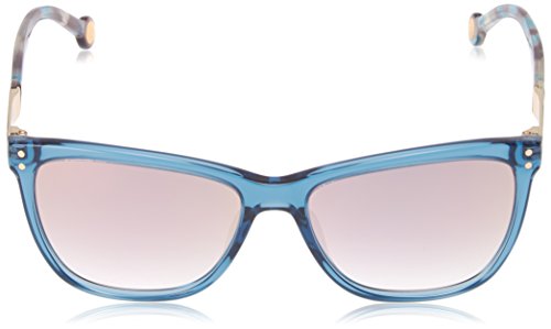 Carolina Herrera SHE7495506N1 Gafas de Sol, Azul, 55 para Mujer