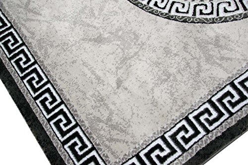 CARPETIA Designador Rug tapete vesagra Diseno Gris Negro Größe 120x160 cm