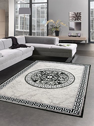 CARPETIA Designador Rug tapete vesagra Diseno Gris Negro Größe 120x160 cm