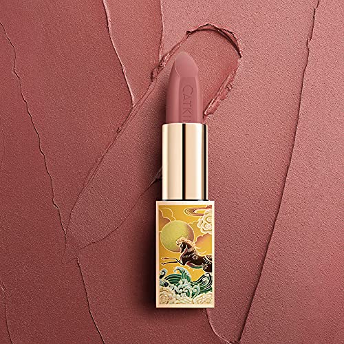 CATKIN Barra de Labios Mate Bálsamo Labial Roja Bálsamo de Labios Permanente Barra de Labios Hidratante Suave de Color Destacado(CO157)