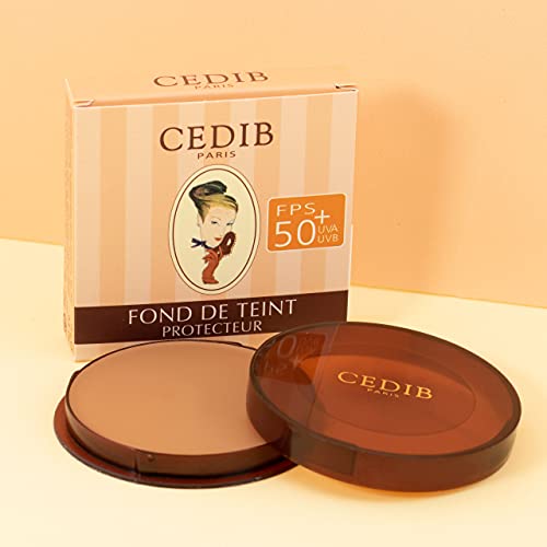 Cedib Paris Maquillaje Crema Protector Fps 50+, Fond De Teint Protecteur, Perfection 15 g