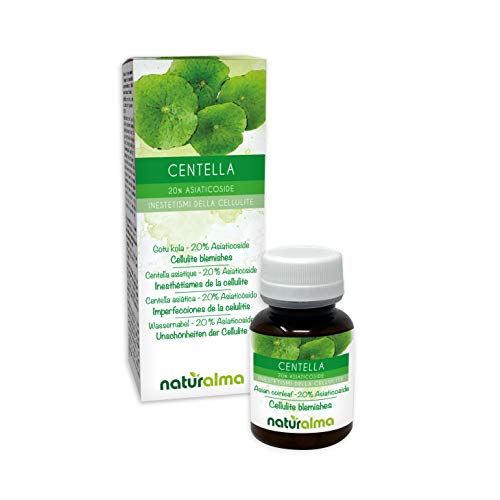 CENTELLA (Centella asiática) NATURALMA| 20% Asiaticósido | 120 comprimidos de 500 mg | Imperfecciones de la celulitis | Complemento alimenticio con extracto titulado y concentrado | Vegano