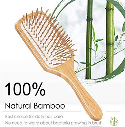 Cepillo Antitirones Cepillo Pelo Niña de Bambú Para Cabello Largo, Grueso, Rizado, Ondulado, Seco o Dañado, Reduce la Rotura y el Encrespamiento del Cabello, no Más Enredos