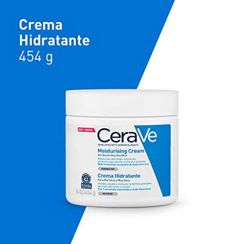 CeraVe Crema Hidratante Piel seca, 454 Gramos