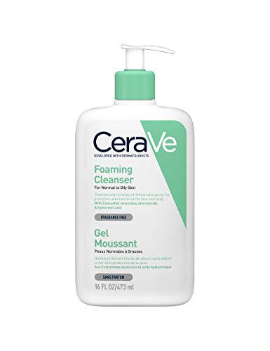 Cerave Gel Limpiador Espumoso Piel Normal Grasa - 473 Ml